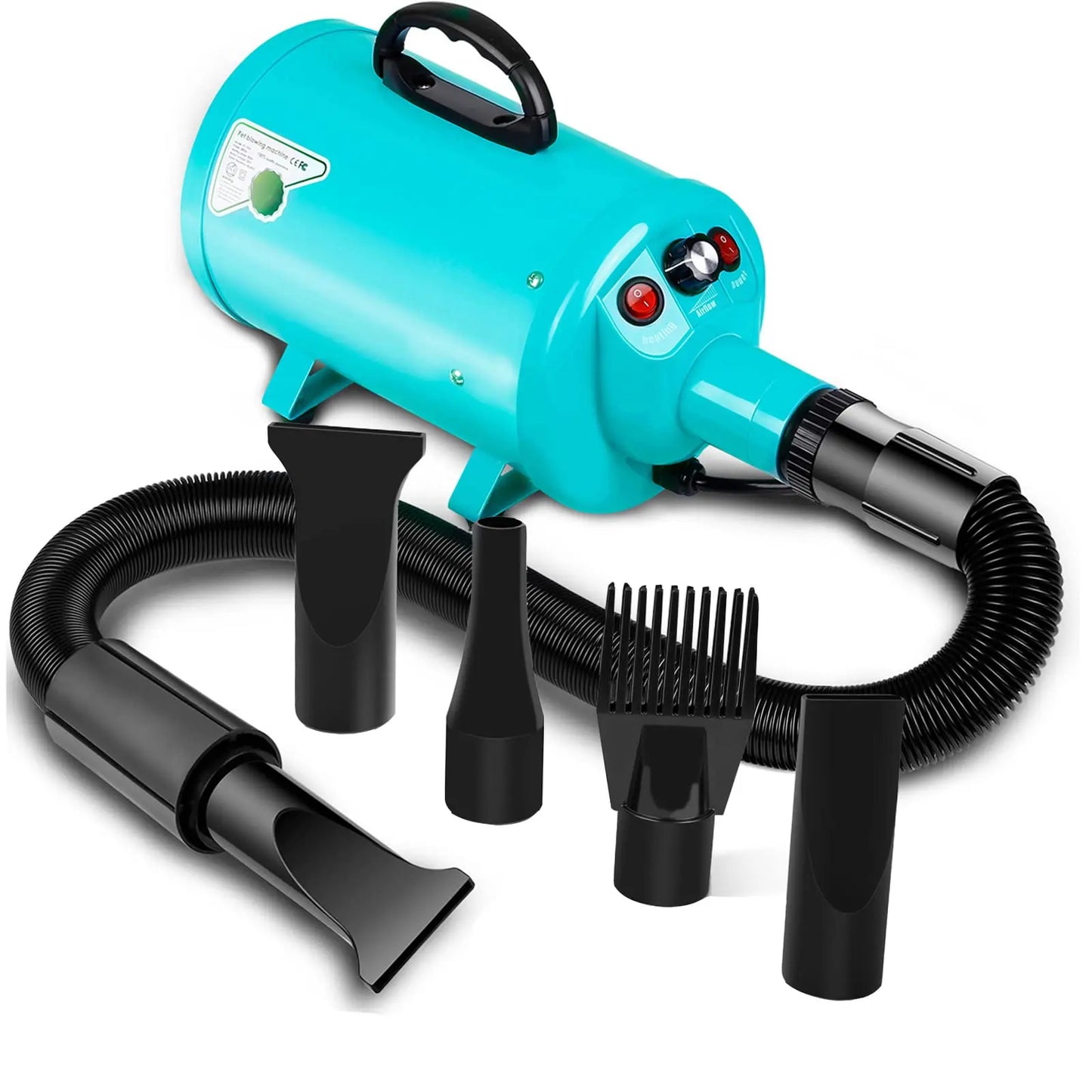 Dog Hair Dryer 2800W Grooming Blower With Heat Adjustable Speed