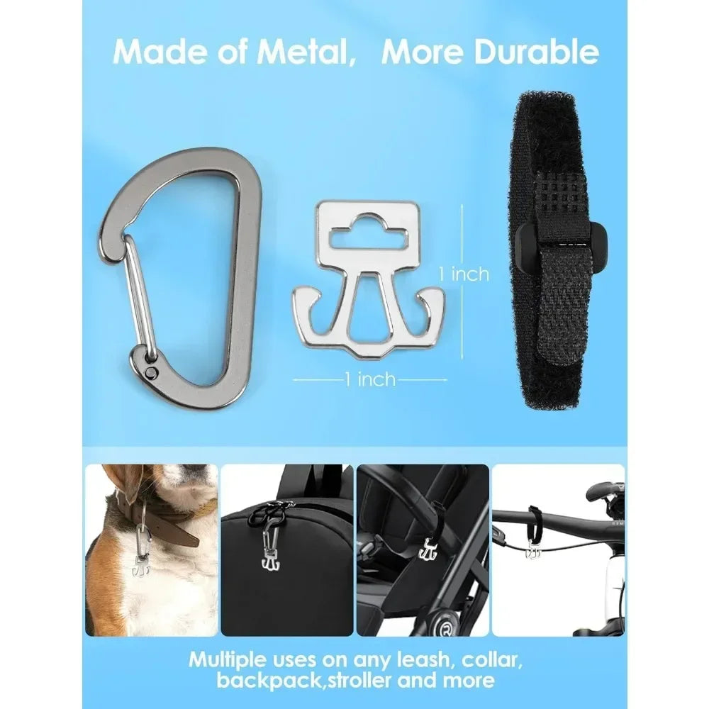 XMSJ Dog Poop Bag Holder For Leash Carrier With Carabiner