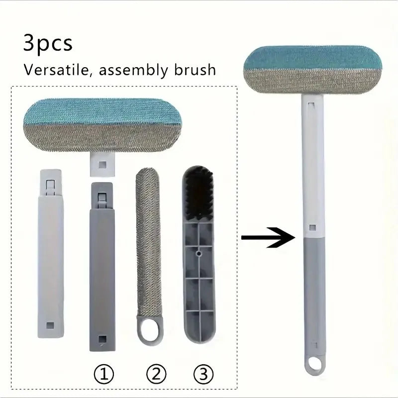 Durable Long Handle Pet Hair Remover Brush For Dogs Nylon