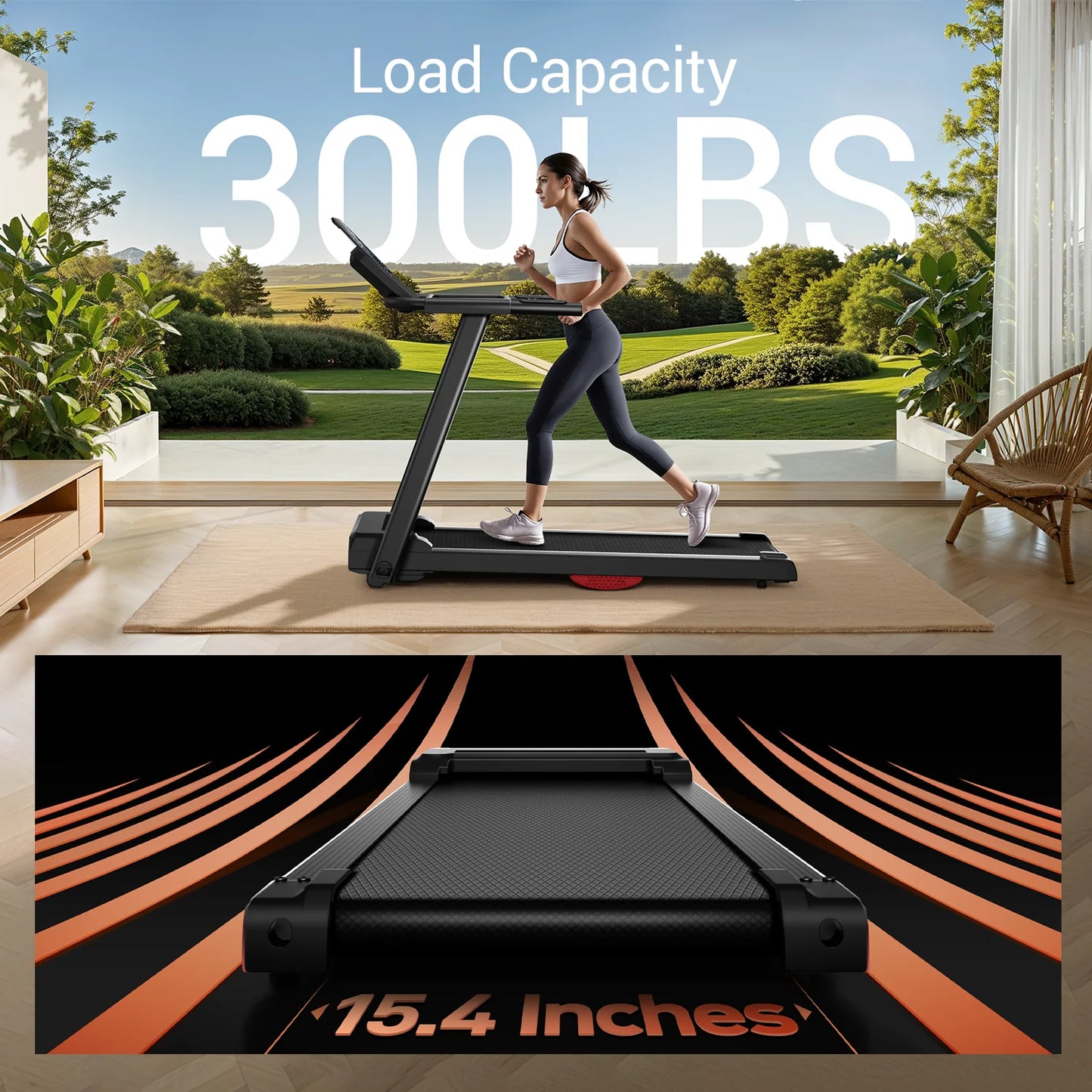 Noned 3.0HP Brushless Foldable Home Treadmill