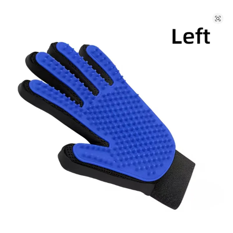Silicone Pet Hair Glove Deshedding Grooming Brush For Dogs Cats