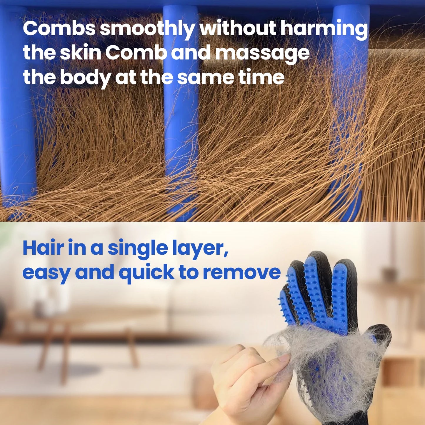 Deshedding Brush for Dogs and Cats Pet Comb Massager