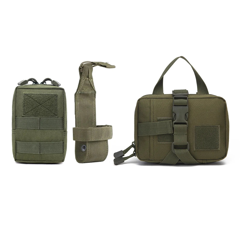 PETRAVELCN Dog Tactical Bags Set Molle Pouches For Harness