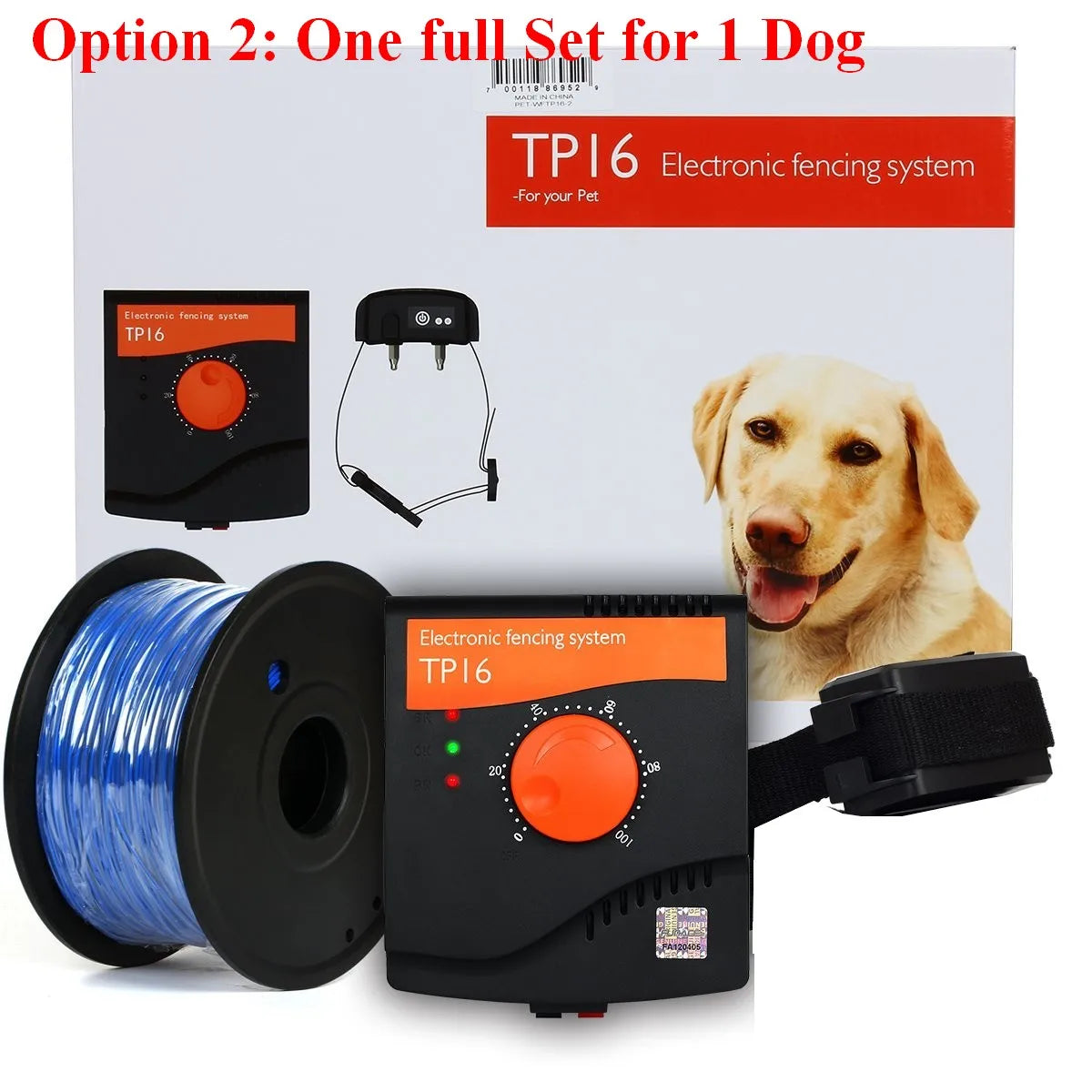 TP16 Dog Electric Fence 6 Level Rechargeable Training Collar