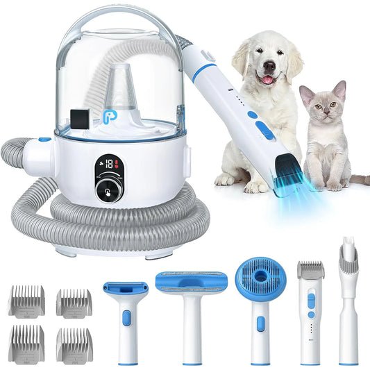 HiMISS Pet Grooming Vacuum Kit Professional Quiet With 5 Tools