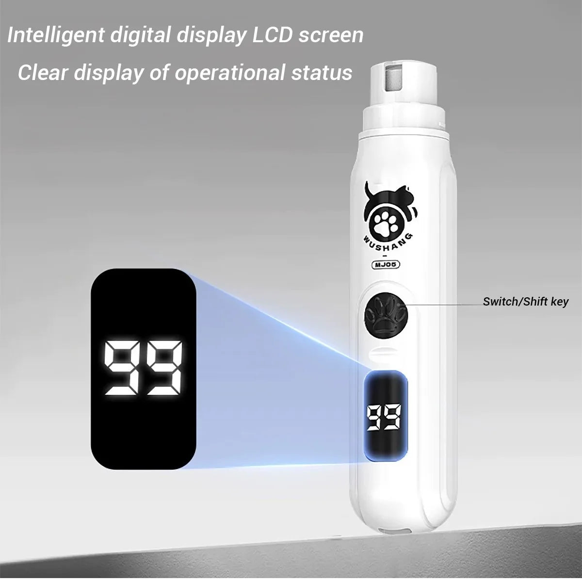 Silent Groom Pro Nail Grinder For Dogs Rechargeable Electric File