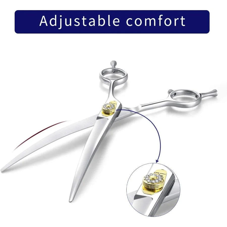 Dog Grooming Scissors Kit JP440C Stainless Steel Pet Hair Cutting