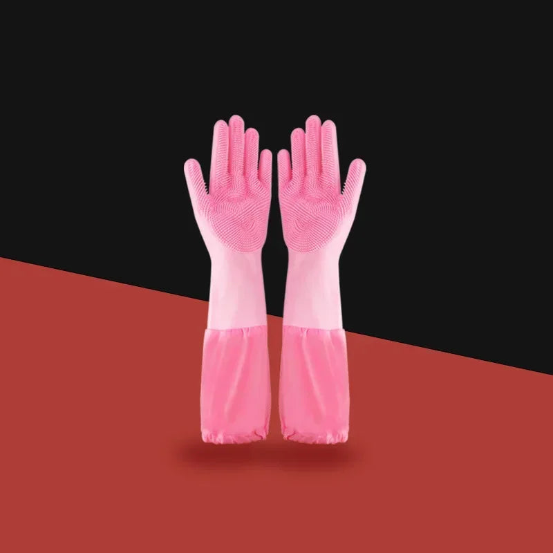 Silicone Pet Grooming Cleaning Gloves For Dogs And Cats