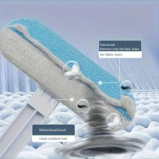 Durable Long Handle Pet Hair Remover Brush For Dogs Nylon