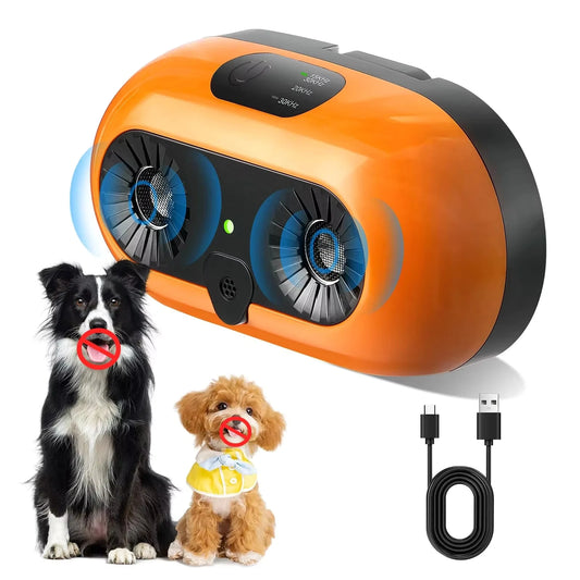Ultrasonic Dog Bark Deterrent With 3 Modes And 75ft Range