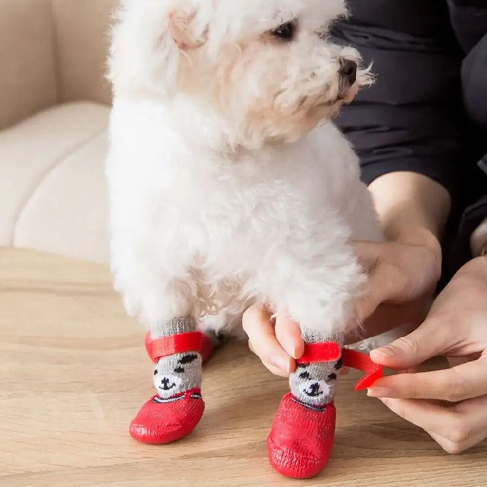 Waterproof Dog Boots Non Slip Pet Shoes For Rain Snow