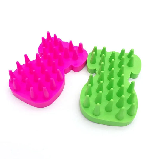 Silicone Pet Grooming Brush for Dogs and Cats Massage Bathing