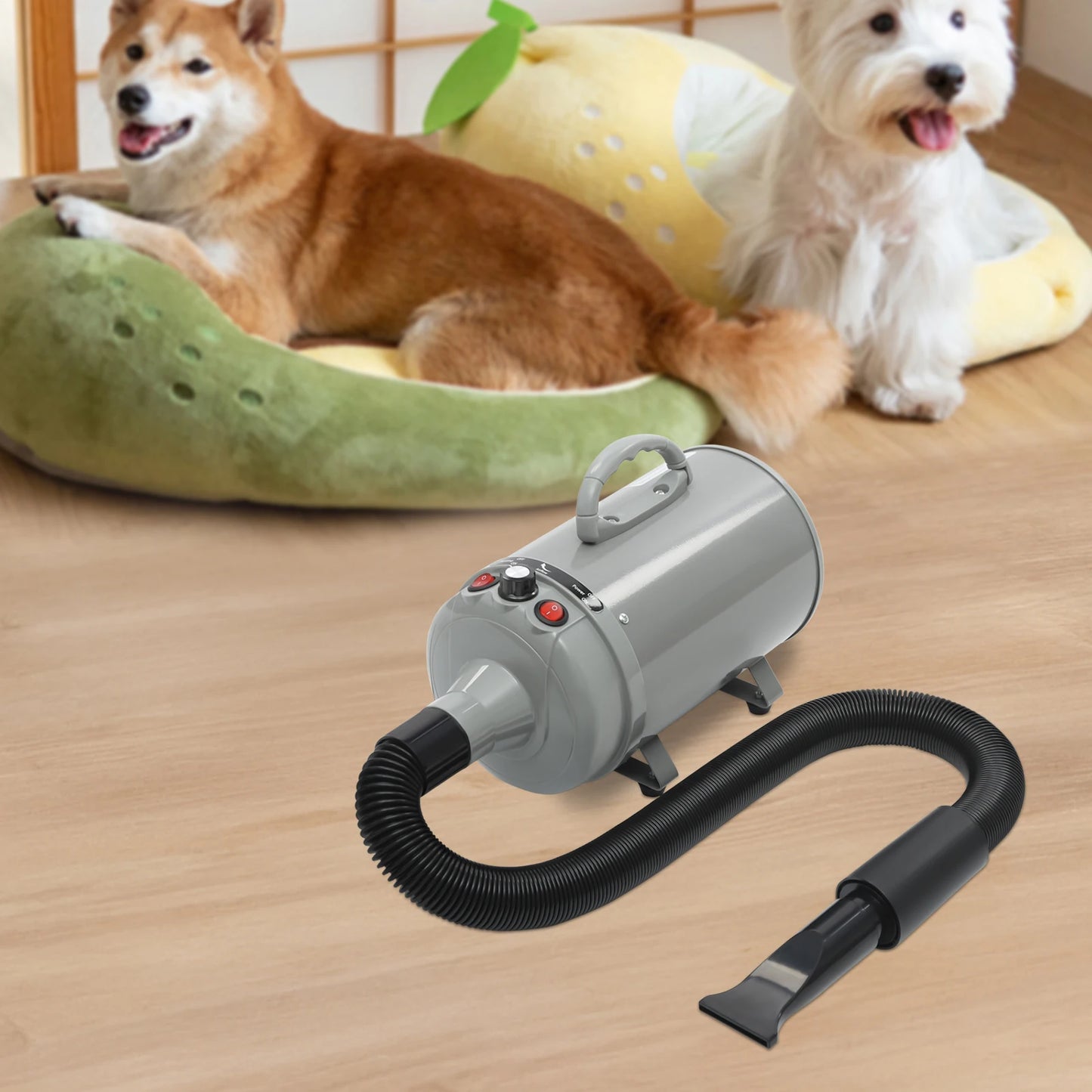 Professional Pet Grooming Dryer With Adjustable Wind Speed And Nozzles