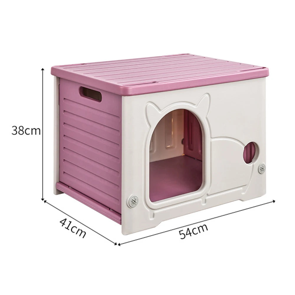Alloet Outdoor Cat House Cozy Waterproof Shelter For Small Pets