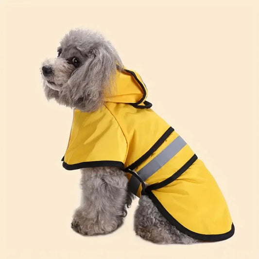 Dog Raincoat Waterproof Adjustable Windproof For Pet Comfort