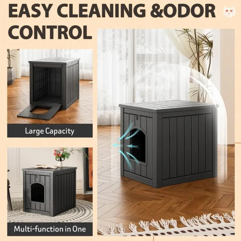 Weatherproof Insulated Outdoor Cat House For Winter Use