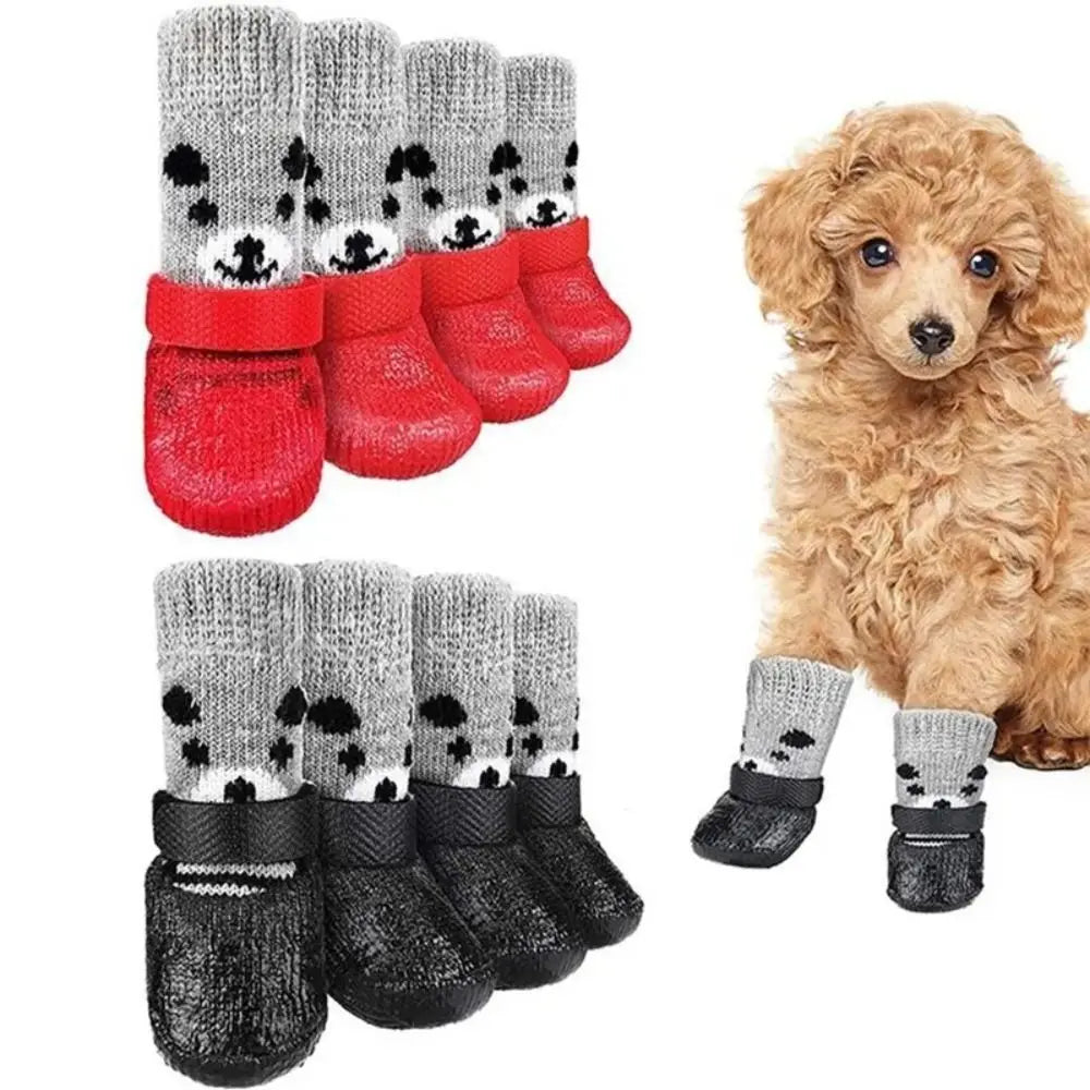 Waterproof Dog Boots Non Slip Pet Shoes For Rain Snow