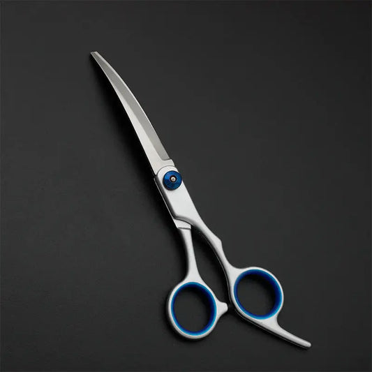 Stainless Steel Grooming Scissors Curved Pet Hair Trimming for Dogs