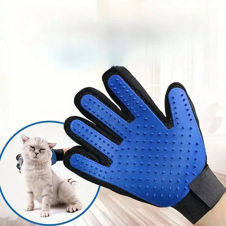 AEDGCN Pet Grooming Gloves For Cats And Dogs Gentle Deshedding
