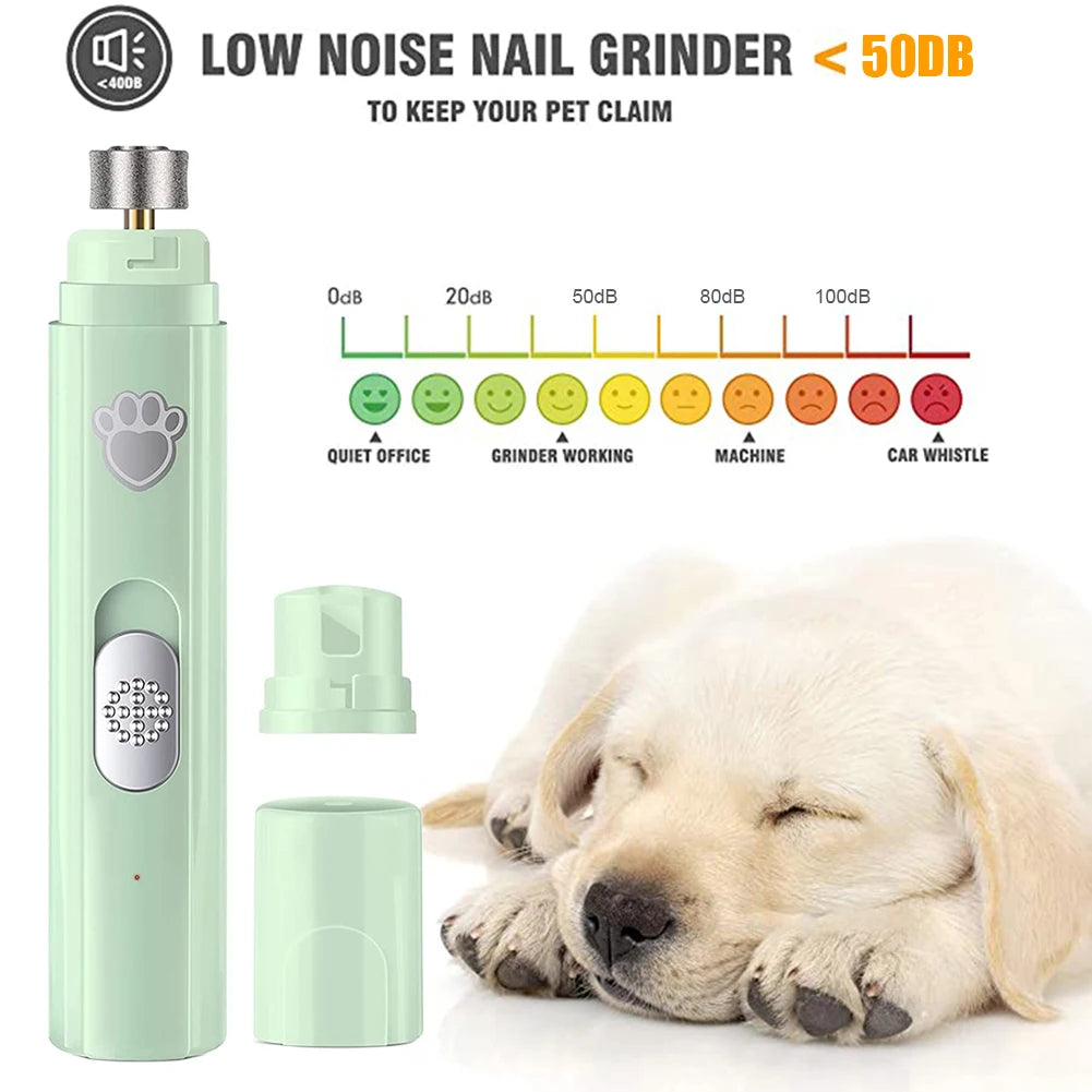 Shunmaii Electric Dog Nail Grinder With Painless LED Light