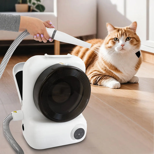 450W Modern Dog Grooming Vacuum Kit Multifunctional Pet Dryer 120V