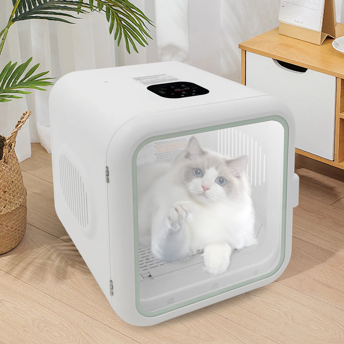 Portable Cat and Dog Dryer Box 110V 800W Temperature Adjustable