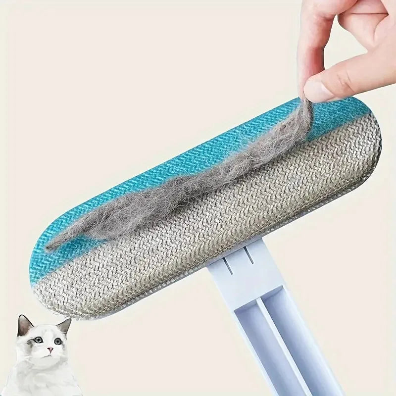 Ergonomic Nylon Pet Hair Brush for Dog Grooming and Shedding
