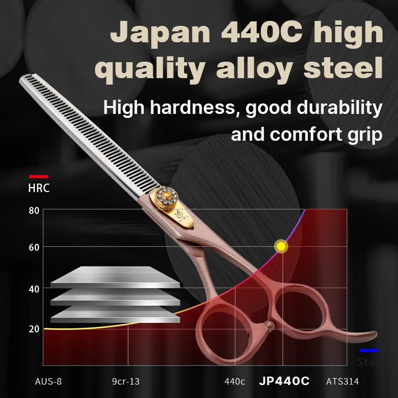 Fenice JP440C Thinning Scissors For Dogs Professional Pet Grooming