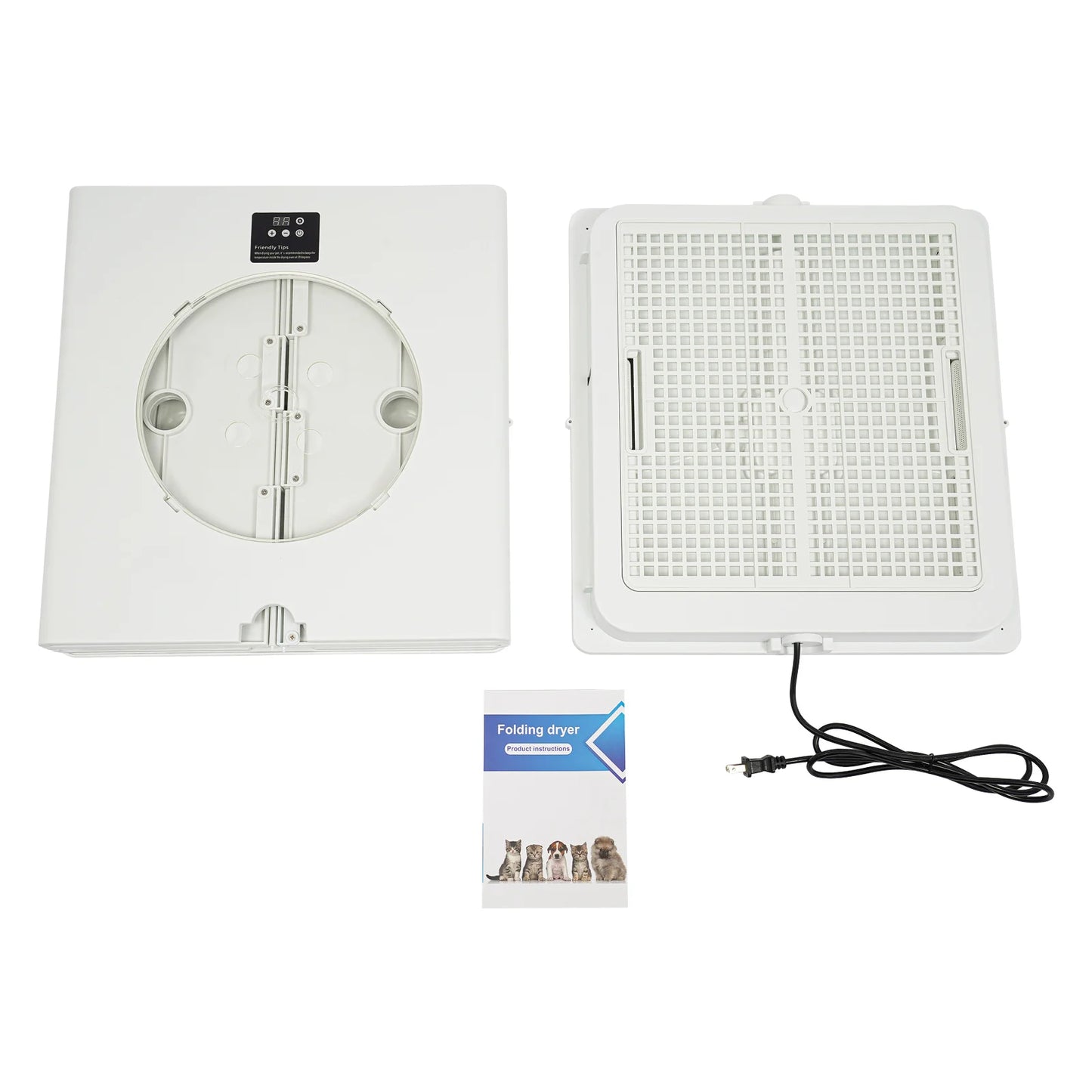 Foldable Pet Drying Box With Wind Speed Control For Dogs