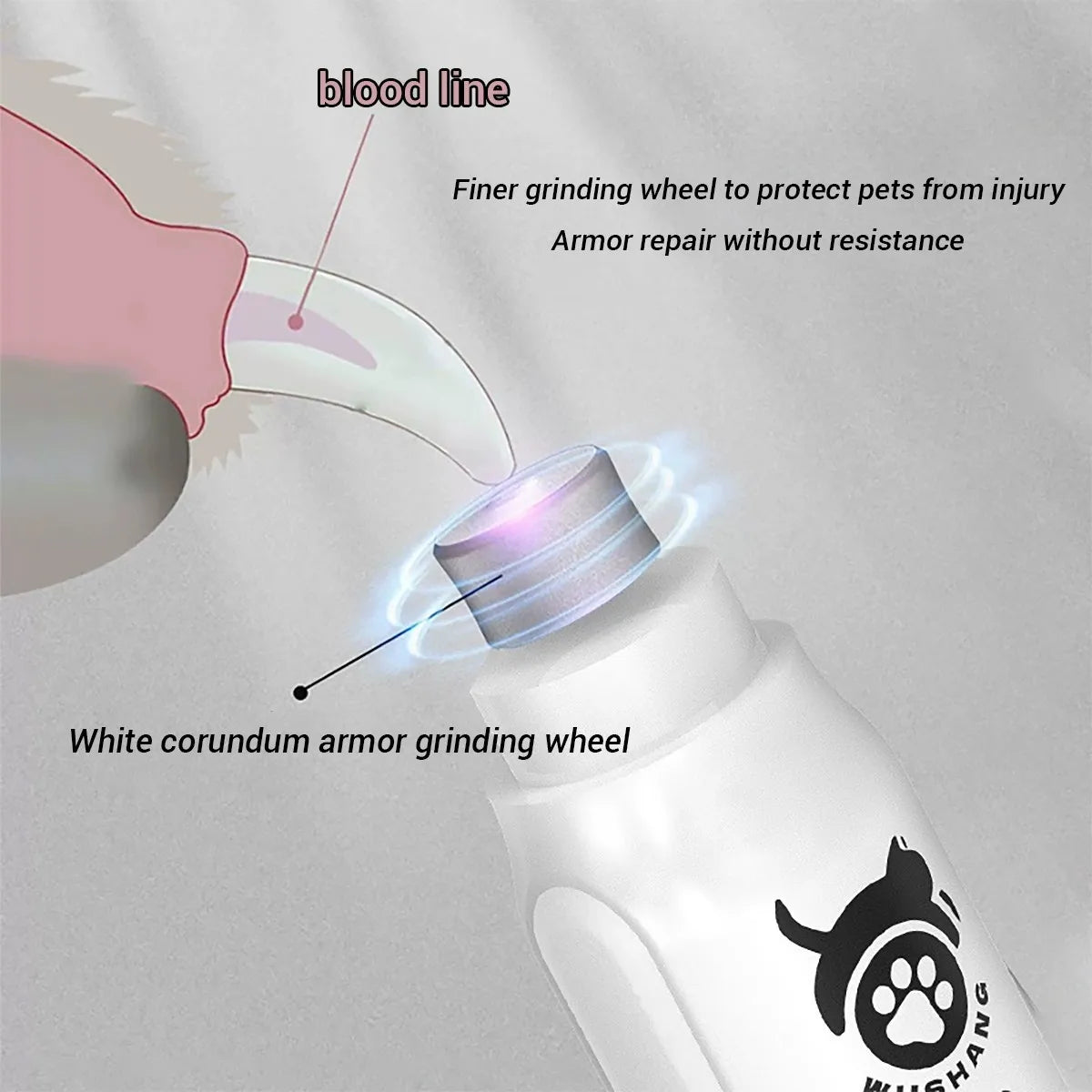 Silent Groom Pro Nail Grinder For Dogs Rechargeable Electric File