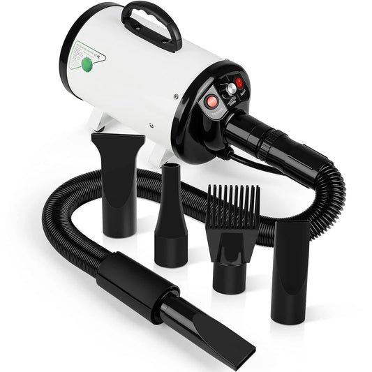 Dog Hair Dryer 2800W Grooming Blower With Heat Adjustable Speed