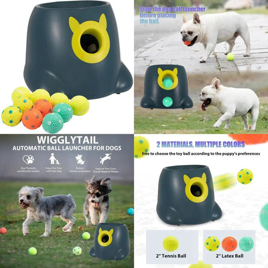 Automatic Dog Ball Launcher for Small Dogs with Adjustable Distances