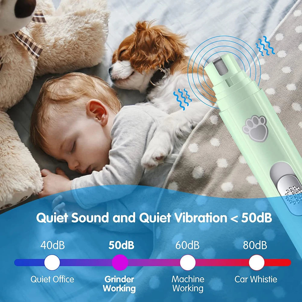 Shunmaii Electric Dog Nail Grinder With Painless LED Light