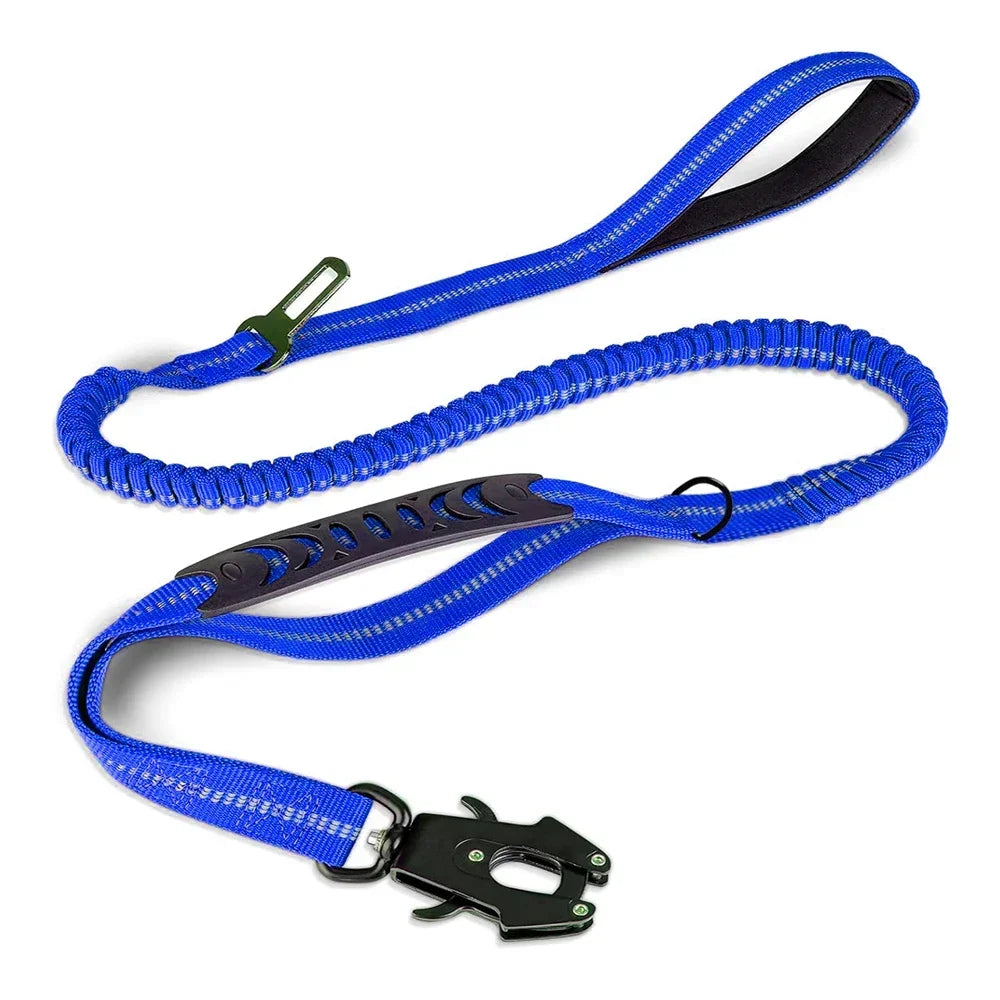 NONECN Reflective Shock Absorbing Dog Leash With Car Seatbelt