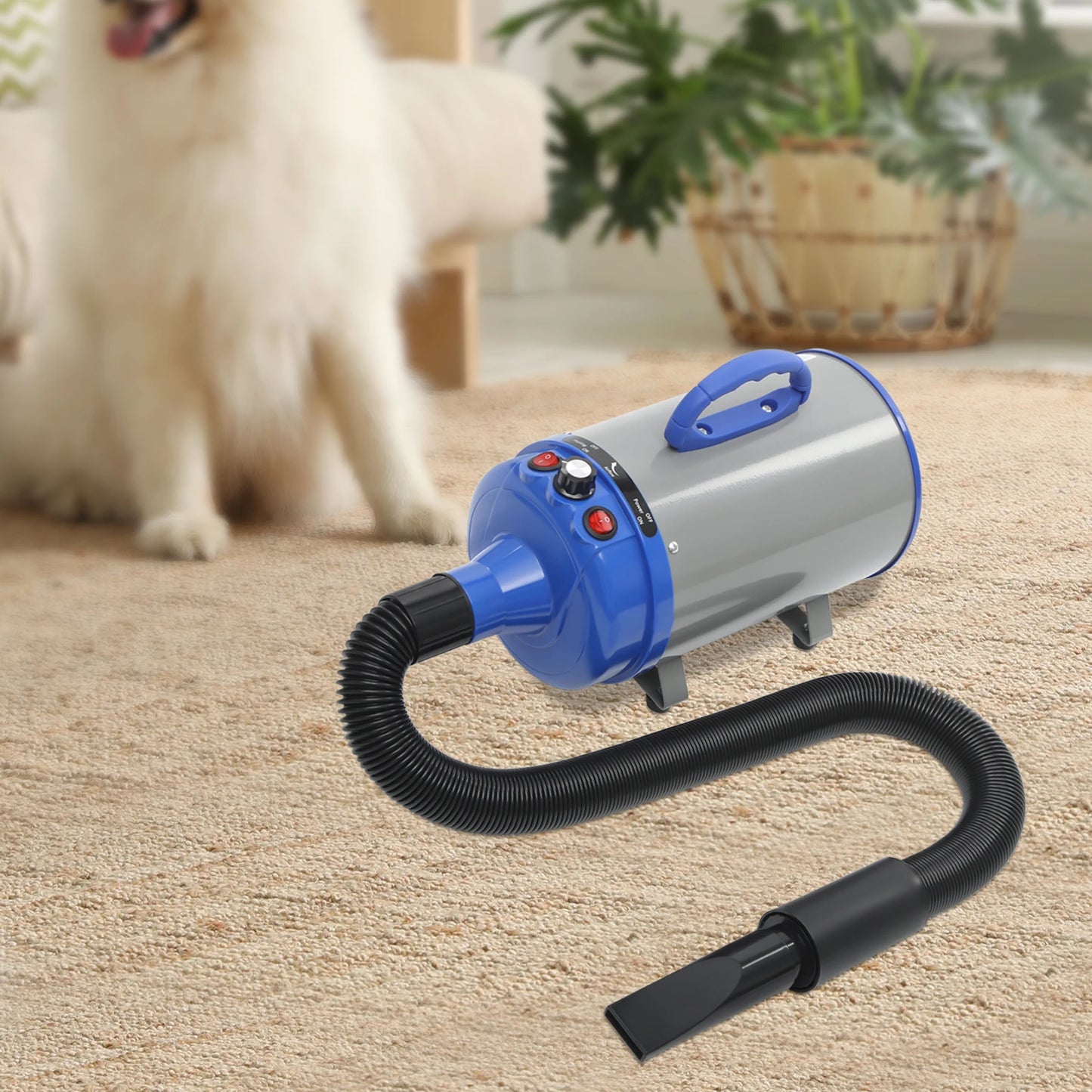 Professional Pet Grooming Dryer With Adjustable Wind Speed And Nozzles