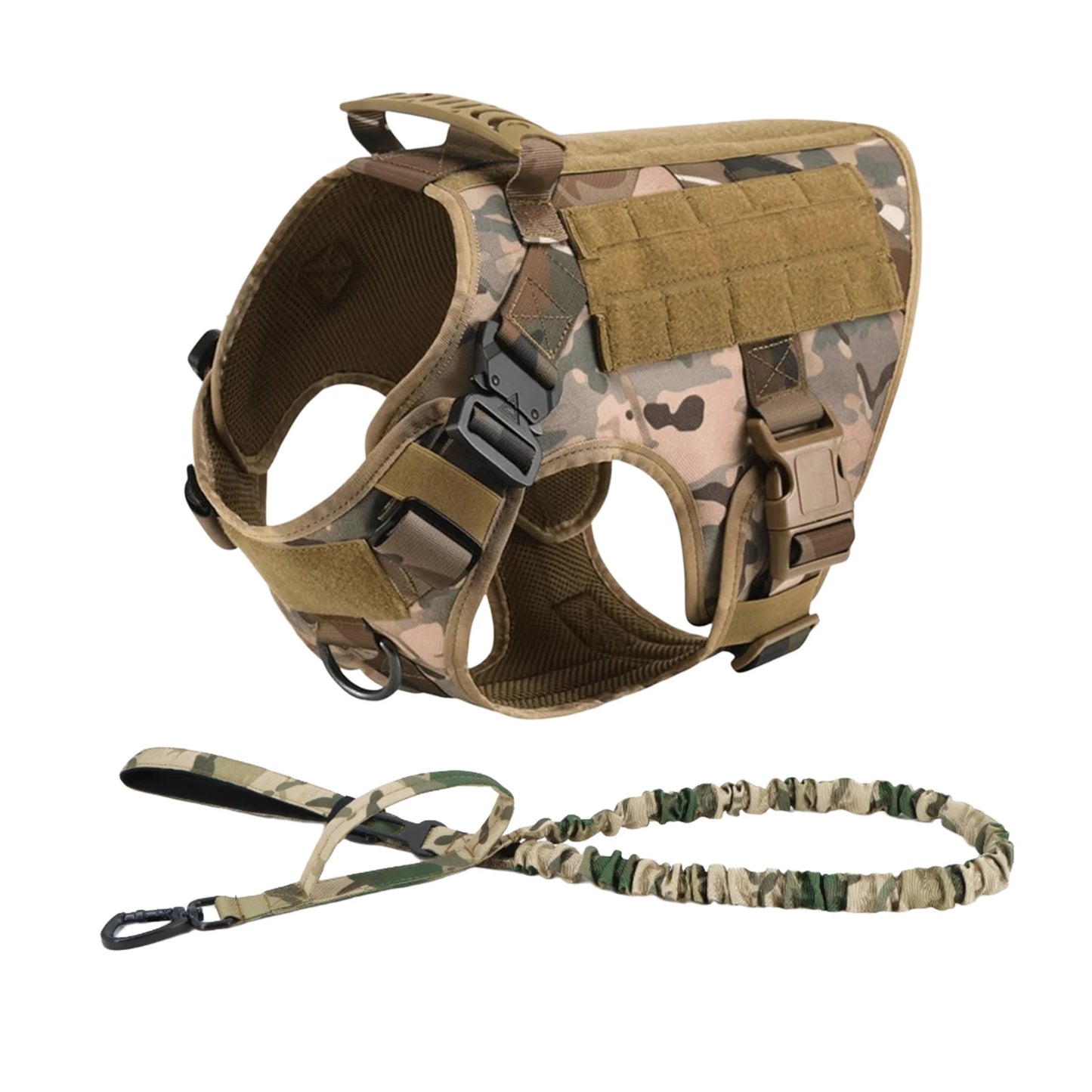 PETRAVELCN Tactical Dog Harness Molle Pouches For Training