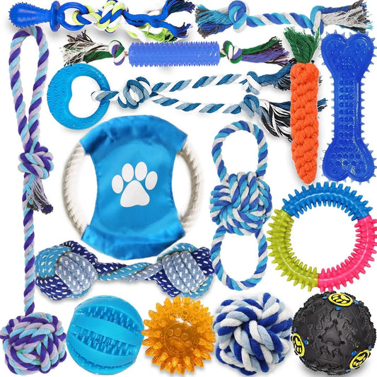 Dog Toys Variety Pack for Teething and Anxiety Relief