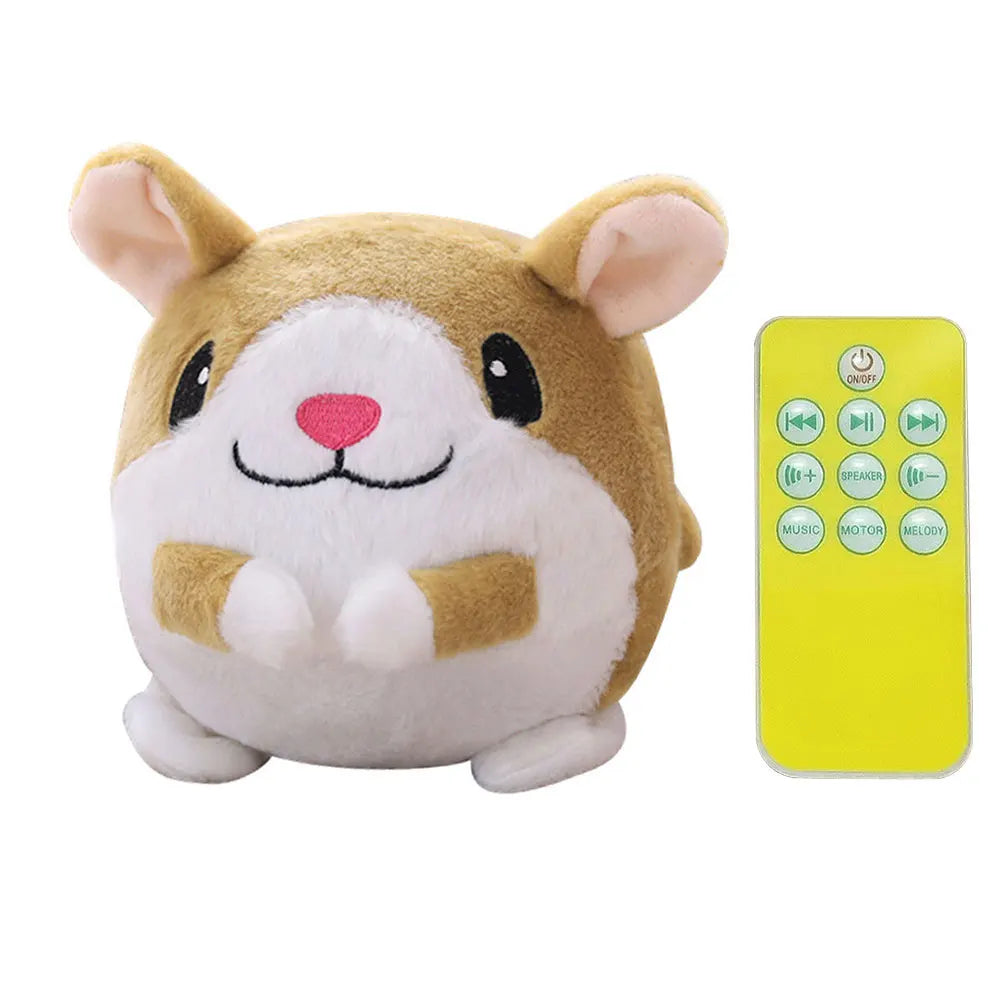 Cartoon Pig Active Moving Plush USB Rechargeable Interactive Dog Toy