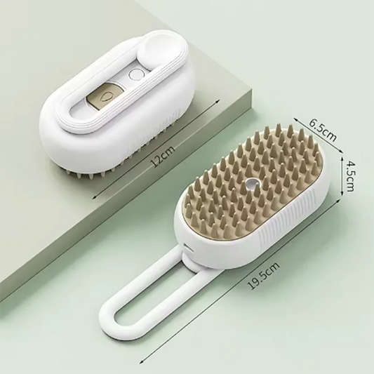 Cat And Dog Pet Massage Brush With Steam Spray Rotatable