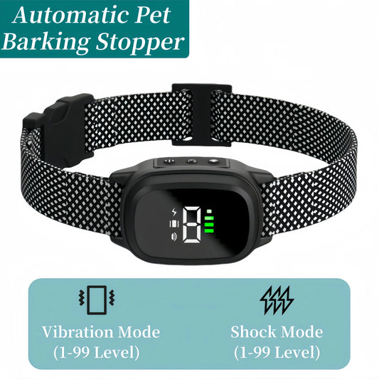 Automatic Anti Bark Dog Collar USB Rechargeable Training Device