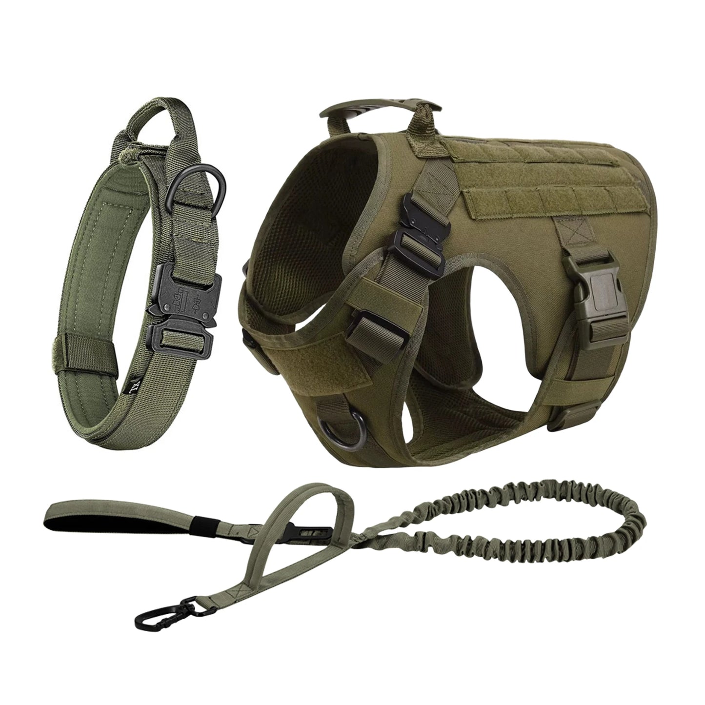 PETRAVELCN Tactical Dog Harness Molle Pouches For Training