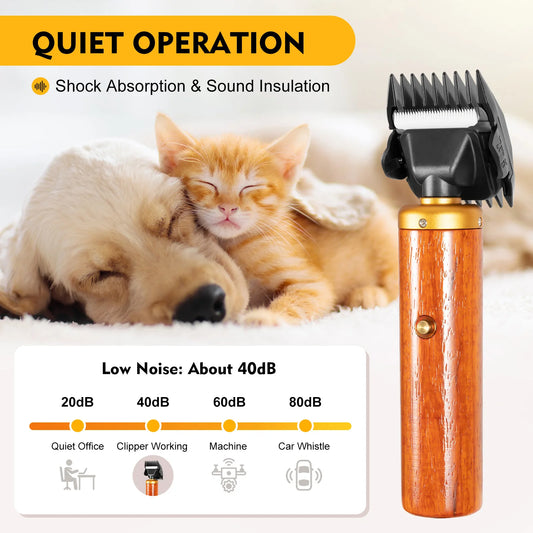 Dog Grooming Electric Trimmer 7200RPM For Thick Coat Stainless Blade