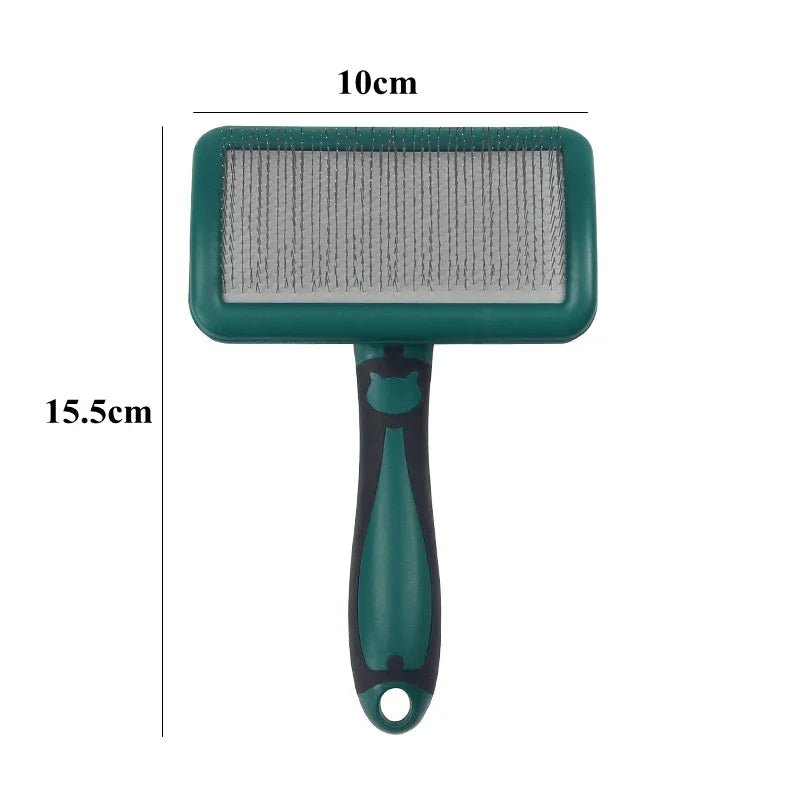 Dog Brush Stainless Steel Massage Grooming Comb Pet Hair Remover