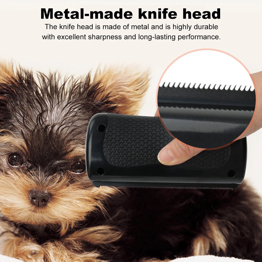 Pet Hair Remover Comb Ergonomic Handle For Dogs Cats Horses
