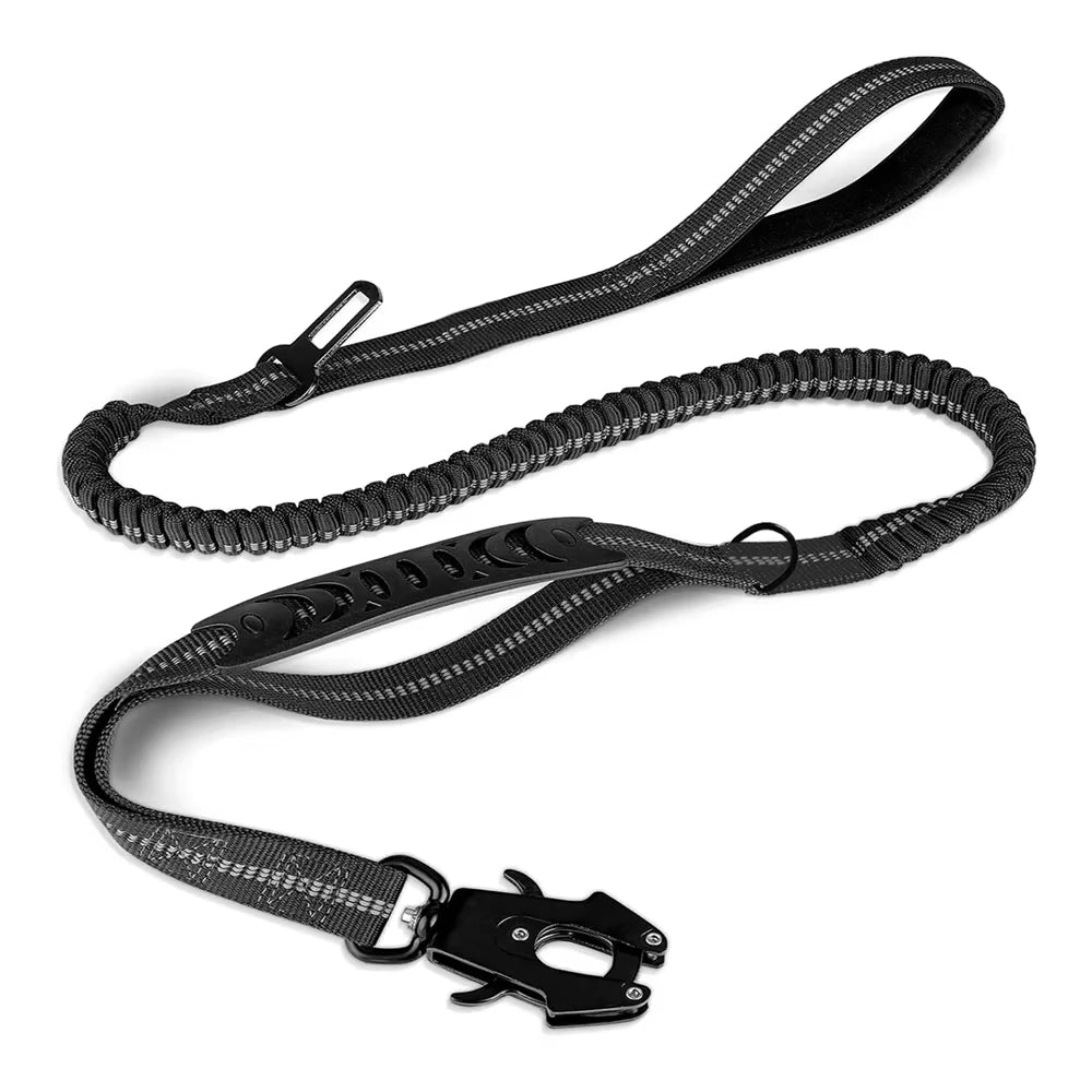 Reflective Shock Absorbing Pet Leash For Large Dogs Car Seatbelt