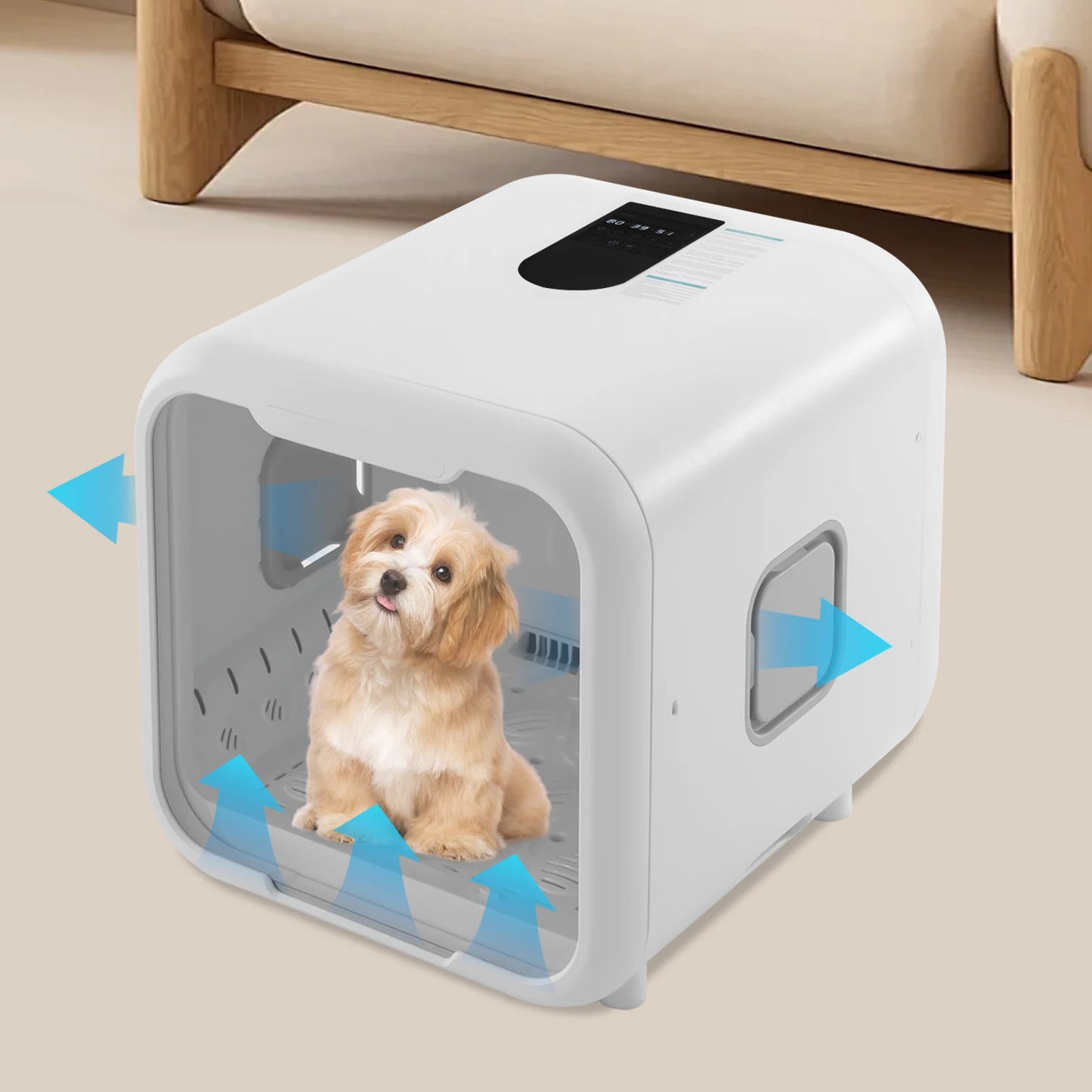 Pet Dryer Box For Grooming Adjustable Wind And Temperature Sterilization