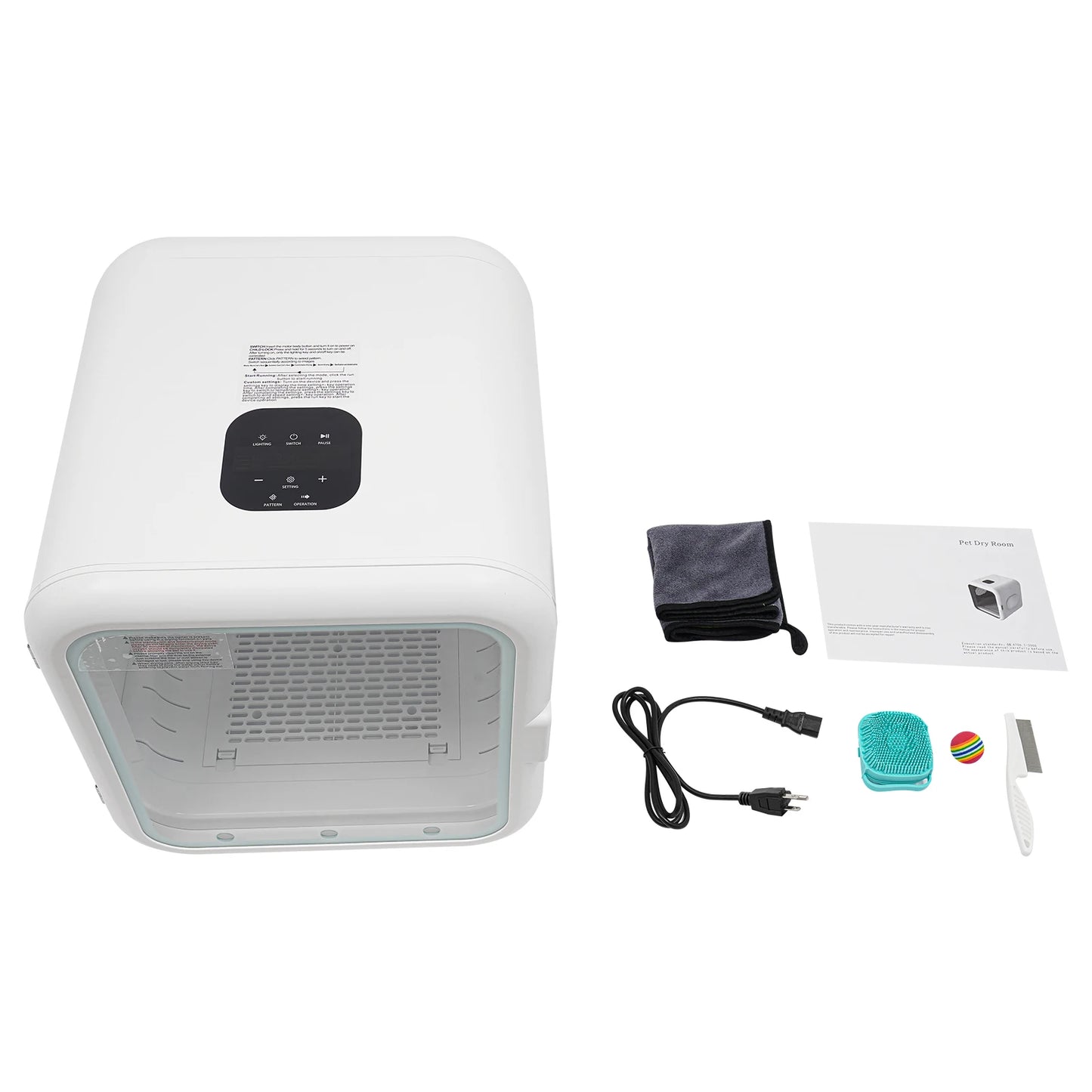 Portable Cat and Dog Dryer Box 110V 800W Temperature Adjustable