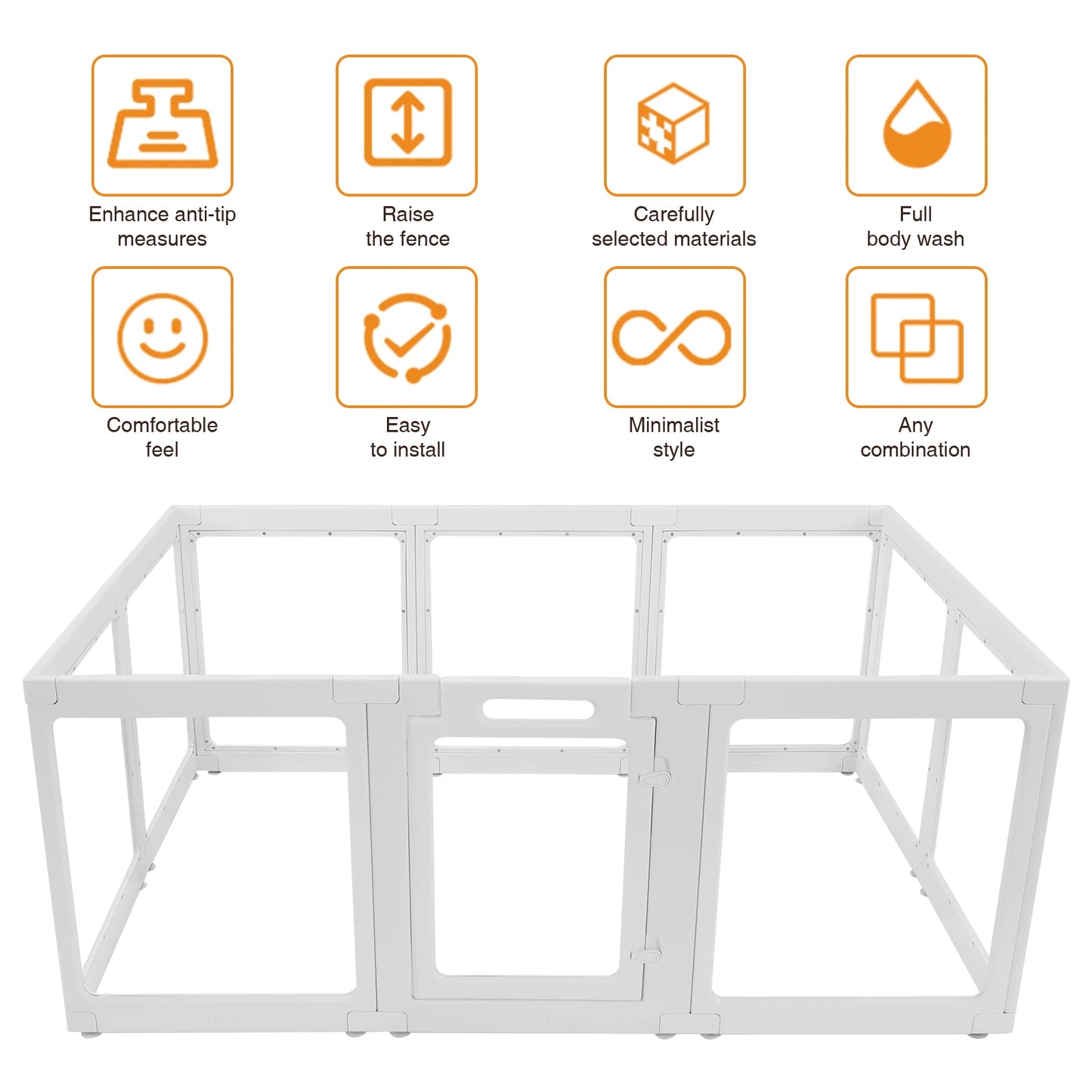 Clear Acrylic Dog Puppy Playpen Kennel Cage With Door Easy