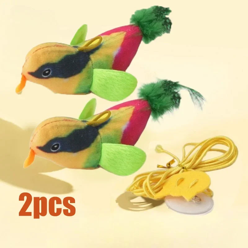Indoor Interactive Birds Cat Toy With Realistic Sounds