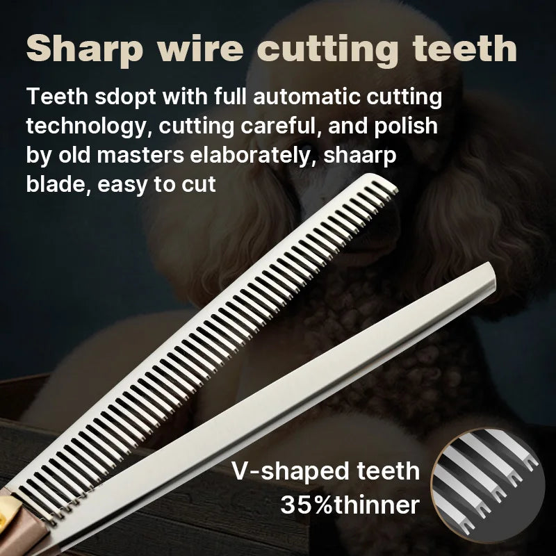 Fenice JP440C Thinning Scissors For Dogs Professional Pet Grooming